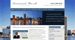 Desktop Screenshot of emmanuelchurchinternational.com